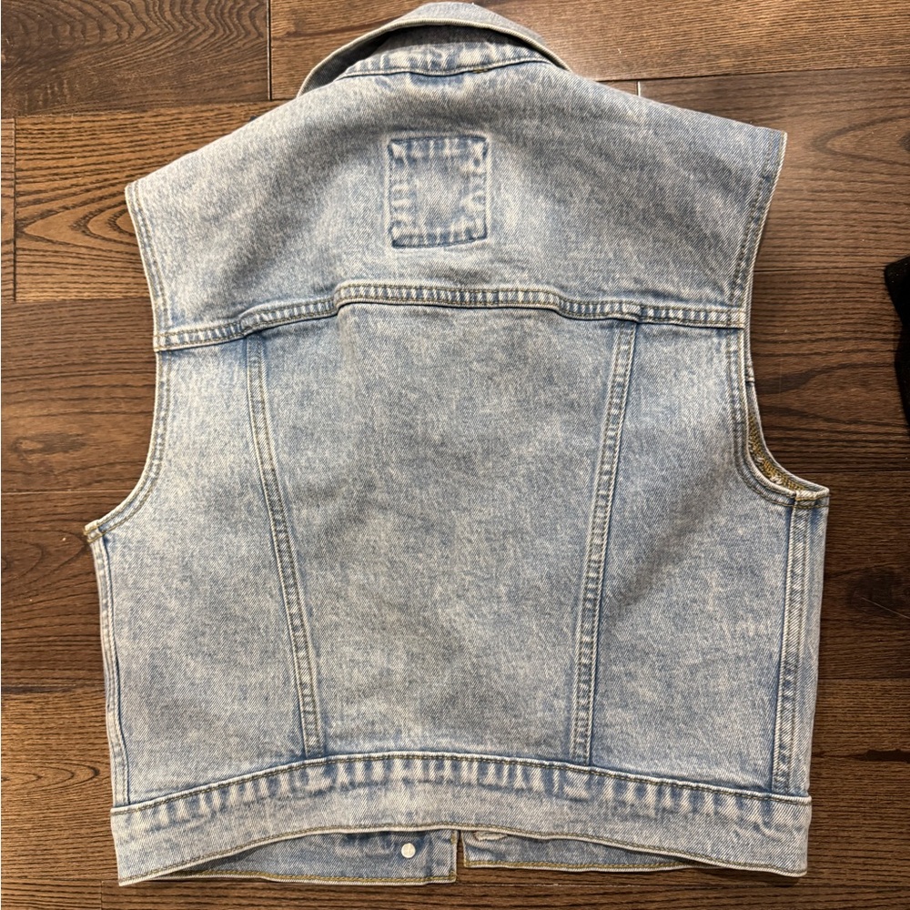 Abercrombie and fitch denim vest NWT XS - Picture 4 of 4